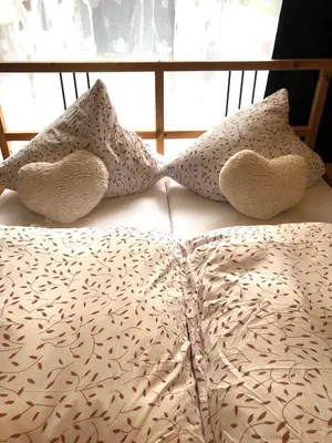 Ein Bett oder Betten in einem Zimmer der Unterkunft Apartment in Alf