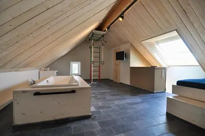 Ein Bett oder Betten in einem Zimmer der Unterkunft Ferienhaus Baustert