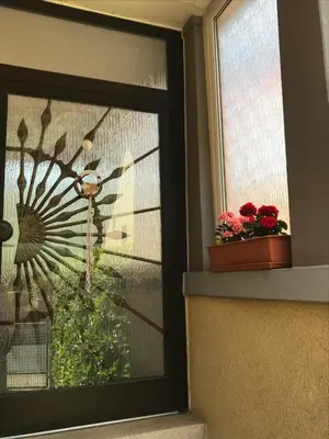Ein Garten an der Unterkunft Rheinblickzimmer