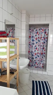 Ein Badezimmer in der Unterkunft Ferienwohnung im Herzen Neuwied - Heddesdorf