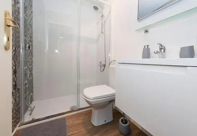 Ein Badezimmer in der Unterkunft Zum Goldenen Schaf II