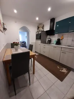 Küche/Küchenzeile in der Unterkunft Ferienwohnung Ida