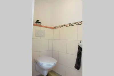 Ein Badezimmer in der Unterkunft Cosy Home Lorch, das Ferienhaus zwischen Rheingau, Taunus und dem Tal der Loreley