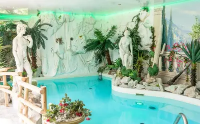 Der Swimmingpool an oder in der Nähe von Waldgasthaus am Schwarzenbruch