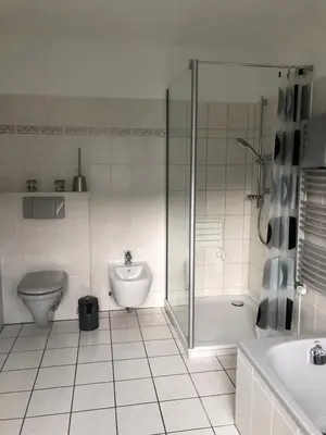 Ein Badezimmer in der Unterkunft Ferienwohnung Zenzen
