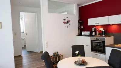 Küche/Küchenzeile in der Unterkunft NEU Mont Royal Suiten 2 bis 4 Personen