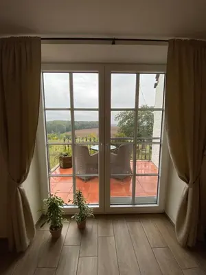 Ein Balkon oder eine Terrasse in der Unterkunft An der Walnuss