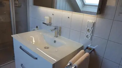 Ein Badezimmer in der Unterkunft Ferien Apartment Melcher
