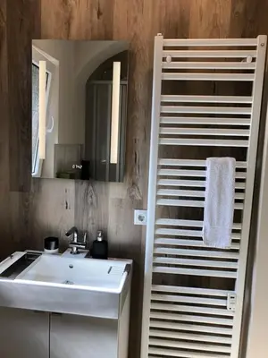 Ein Badezimmer in der Unterkunft Ferienwohnung Schlich