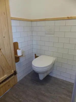 Ein Badezimmer in der Unterkunft Apartment Schritte