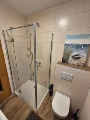 Ein Badezimmer in der Unterkunft Ferienwohnung Gulde N tal