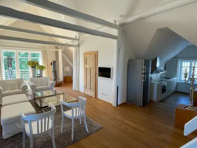 Küche/Küchenzeile in der Unterkunft Landhaus am Rheinsteig & Loreley