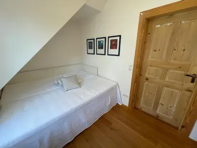 Ein Bett oder Betten in einem Zimmer der Unterkunft Landhaus am Rheinsteig & Loreley