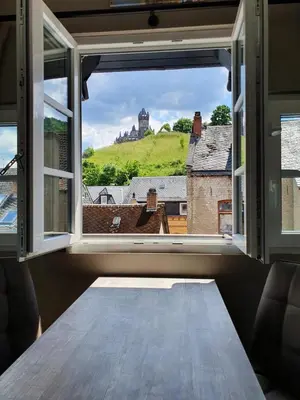 Ein Balkon oder eine Terrasse in der Unterkunft Das Herzchen von Cochem