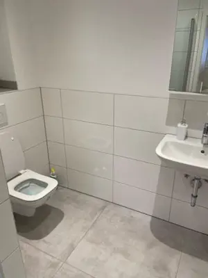 Ein Badezimmer in der Unterkunft Landgasthof Hieren Mühle
