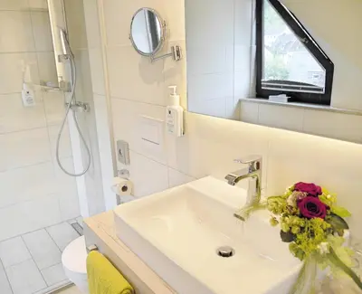 Ein Badezimmer in der Unterkunft WohnGut Koblenz