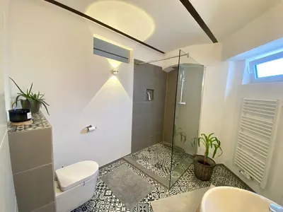 Ein Badezimmer in der Unterkunft Ferienwohnung Zur Alten Schmiede