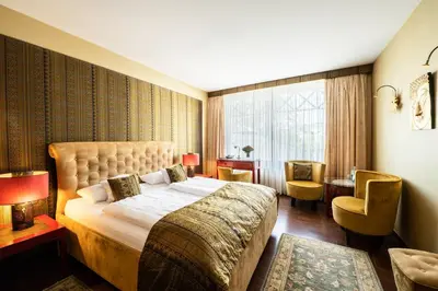 Ein Bett oder Betten in einem Zimmer der Unterkunft Hotel Weisser Bär