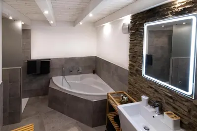 Ein Badezimmer in der Unterkunft Ferienhaus Braubach