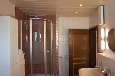 Ein Badezimmer in der Unterkunft Ferienwohnungen Arnold