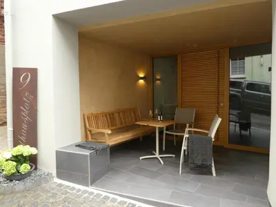 Ein Sitzbereich in der Unterkunft Rathausplatz Nr. 9