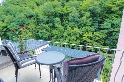Ein Balkon oder eine Terrasse in der Unterkunft Ferienwohnung Bad Bertrich