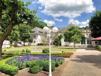 Ein Garten an der Unterkunft Ferienwohnung Bad Bertrich