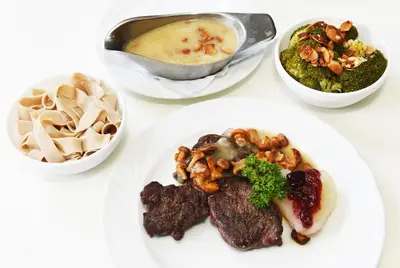 Essen im Hotel oder in der Nähe