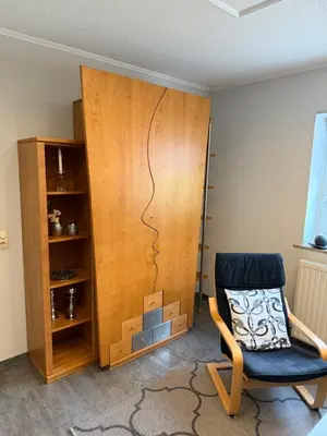 Ein Sitzbereich in der Unterkunft Ferienwohnung Haus Angela