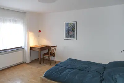 Ein Bett oder Betten in einem Zimmer der Unterkunft Bike and Hike Ferienhaus Kolverath
