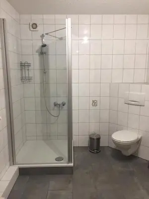 Ein Badezimmer in der Unterkunft Ferienwohnung Katrin