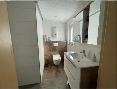 Ein Badezimmer in der Unterkunft Ferienwohnung Idarblick