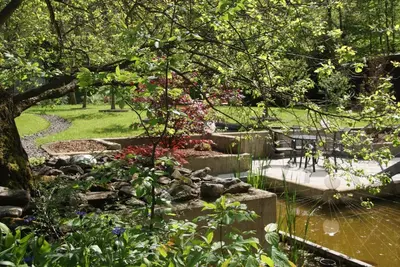 Ein Garten an der Unterkunft Ferienwohnung 