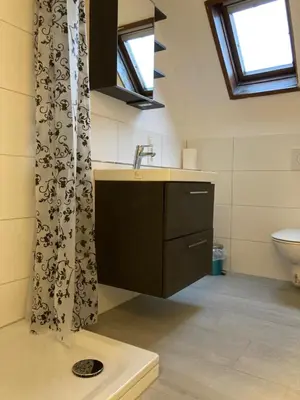 Ein Badezimmer in der Unterkunft Ferienwohnung Brenderweg