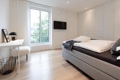 Ein Bett oder Betten in einem Zimmer der Unterkunft LOFT17 Neu Luxus-Loft Design Klima 2-4 Personen
