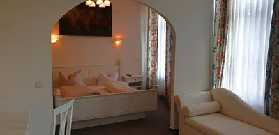 Ein Sitzbereich in der Unterkunft Eifeler Hof - Ihr Restaurant für Genussmomente in Kyllburg