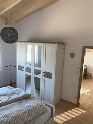 Ein Bett oder Betten in einem Zimmer der Unterkunft Im Tal der Loreley