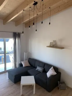 Ein Sitzbereich in der Unterkunft Zum Rheinblick