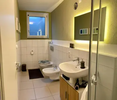 Ein Badezimmer in der Unterkunft Roosartige Ferien - Ferienwohnung im Hanswieschen - Oberwesel Bacharach