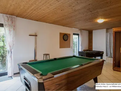 Ein Billardtisch in der Unterkunft Apartment Eifelnatur - Haus 1-3 by Interhome