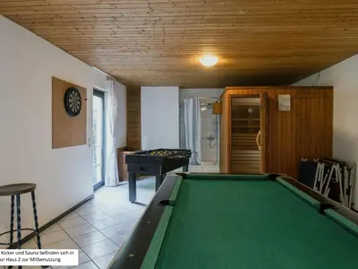 Ein Billardtisch in der Unterkunft Apartment Eifelnatur - Haus 1-2 by Interhome