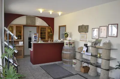 Küche/Küchenzeile in der Unterkunft Hotel und Weingut Karlsmühle
