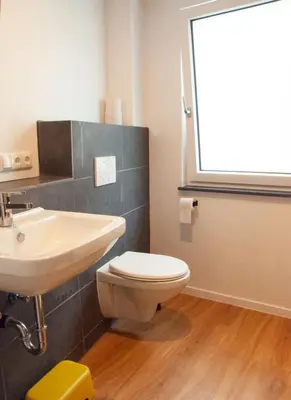 Ein Badezimmer in der Unterkunft Ferienwohnung Marianne