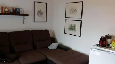 Ein Sitzbereich in der Unterkunft Appartement Schönberger