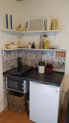 Küche/Küchenzeile in der Unterkunft Appartement Schönberger
