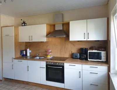 Küche/Küchenzeile in der Unterkunft Ferienwohnung Christina