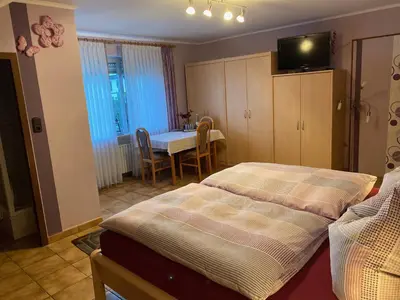 Ein Bett oder Betten in einem Zimmer der Unterkunft Pension Görgen
