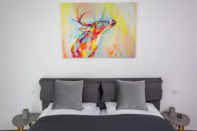 Ein Bett oder Betten in einem Zimmer der Unterkunft Ahr-Palais
