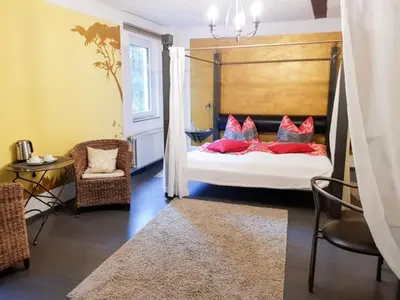 Ein Bett oder Betten in einem Zimmer der Unterkunft Hotel Feldmaus