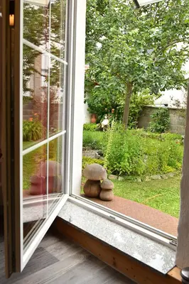 Ein Garten an der Unterkunft Ferienwohnung Axcher Hof